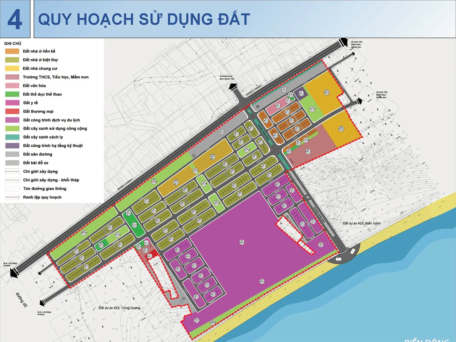 Bản đồ quy hoạch chi tiết dự án Sun Group Vũng Tàu, gần 60ha, phường 10 và phường 11, Vũng Tàu.
