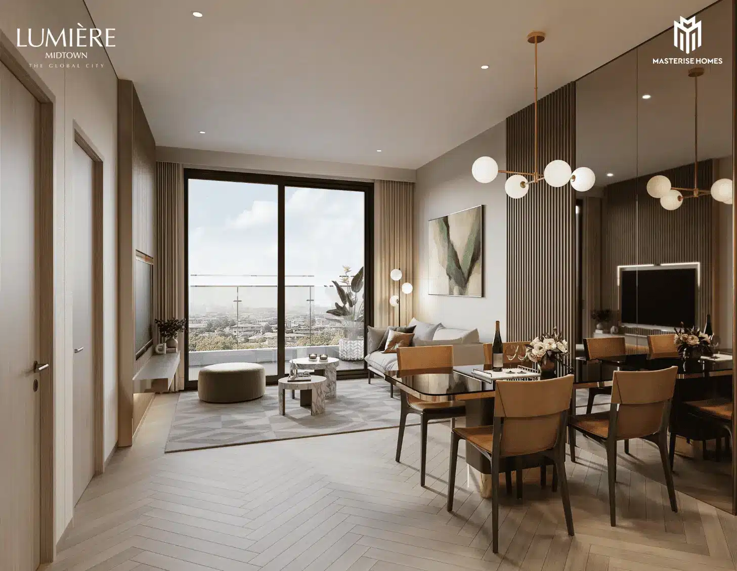 Không gian sống sang trọng và tinh tế tại LUMIÈRE Midtown, tâm điểm phồn hoa của The Global City.